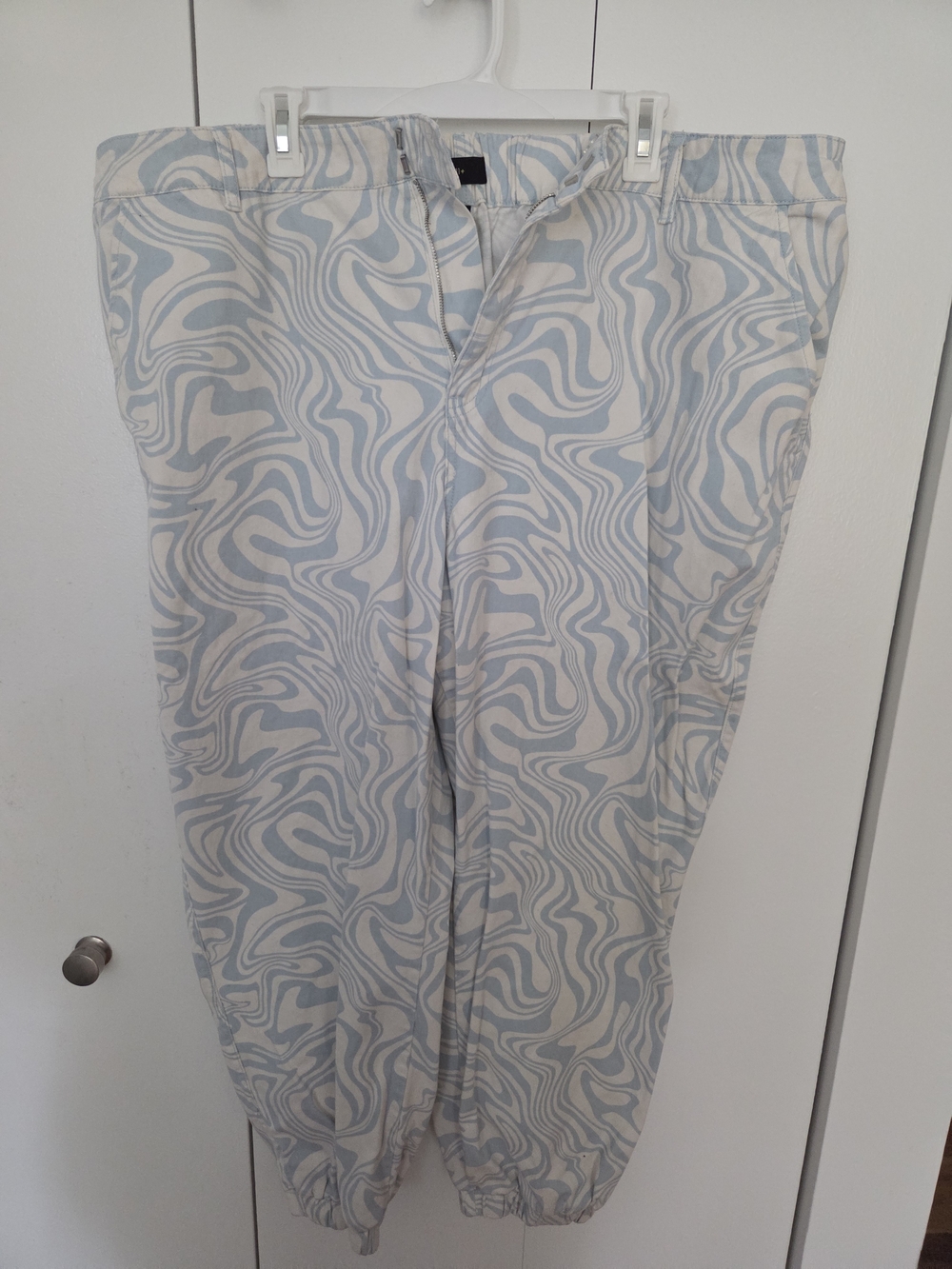 Blue Swirl Plus-Size Women's Trousers